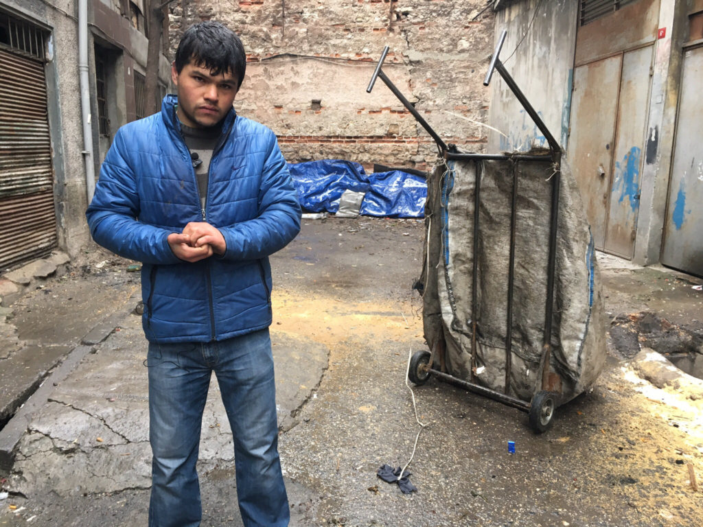 With Turkish employers increasingly refusing to pay Afghan workers, greater numbers of Afghan refugees have turned to collecting trash on the streets of Istanbul to repay the cost of the journey to Turkey